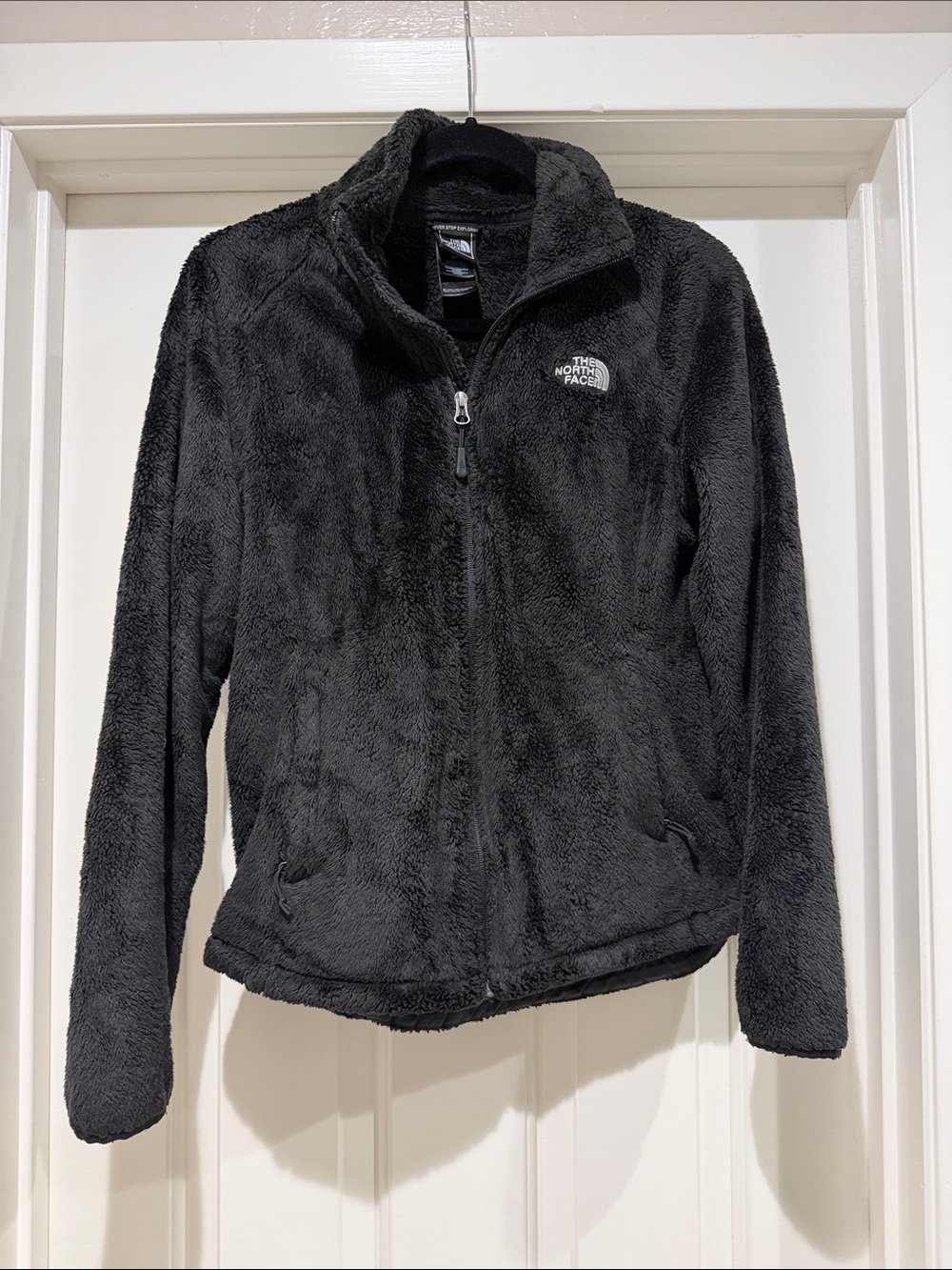 The North Face Black Sherpa Zip Fleece Jacket Small